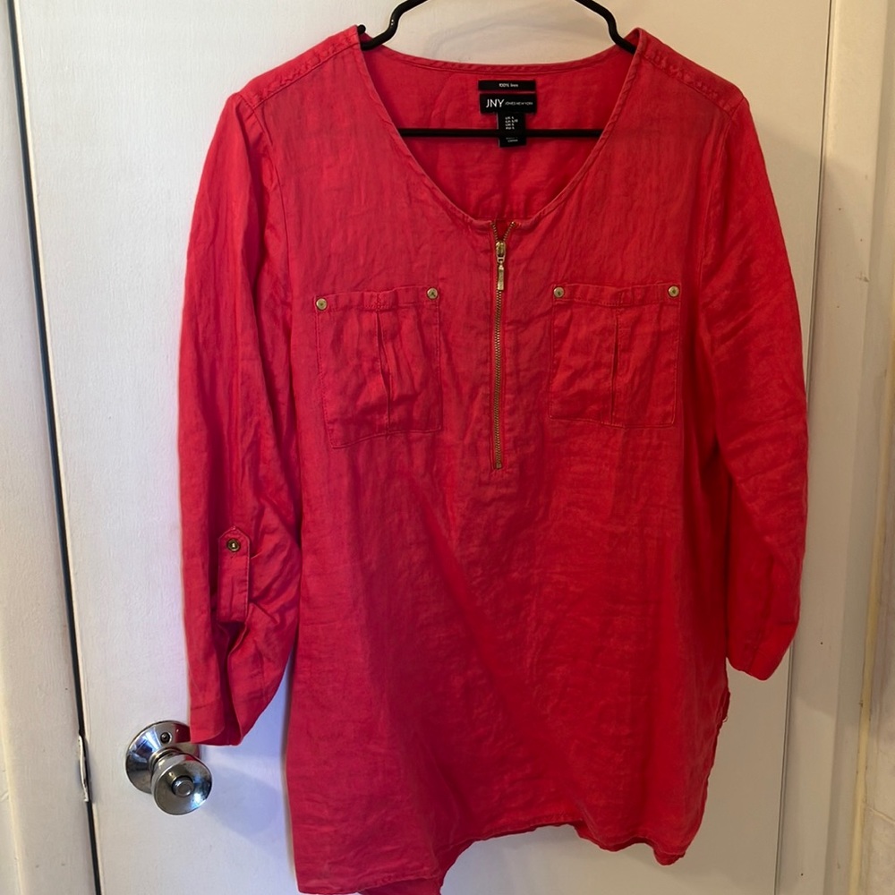Jones New York JNY 100% linen top